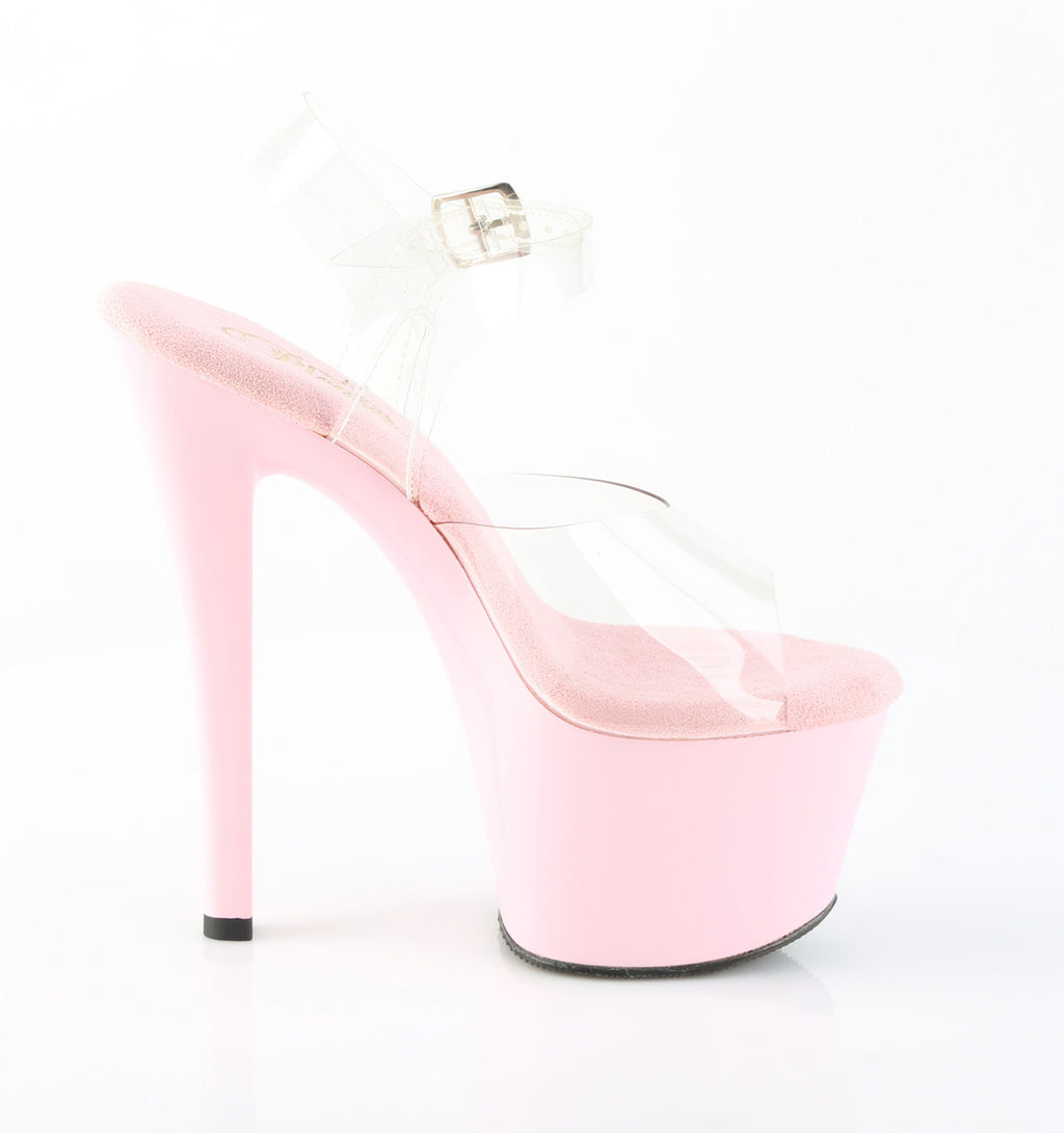Pleaser - Sky 308 - Baby Pink - 7 inch
