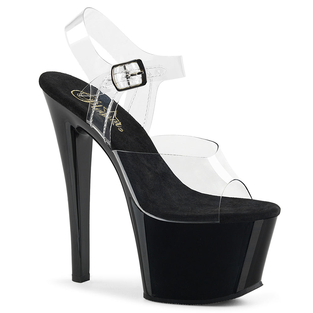 Pleaser - Sky 308 - Black - 7 inch