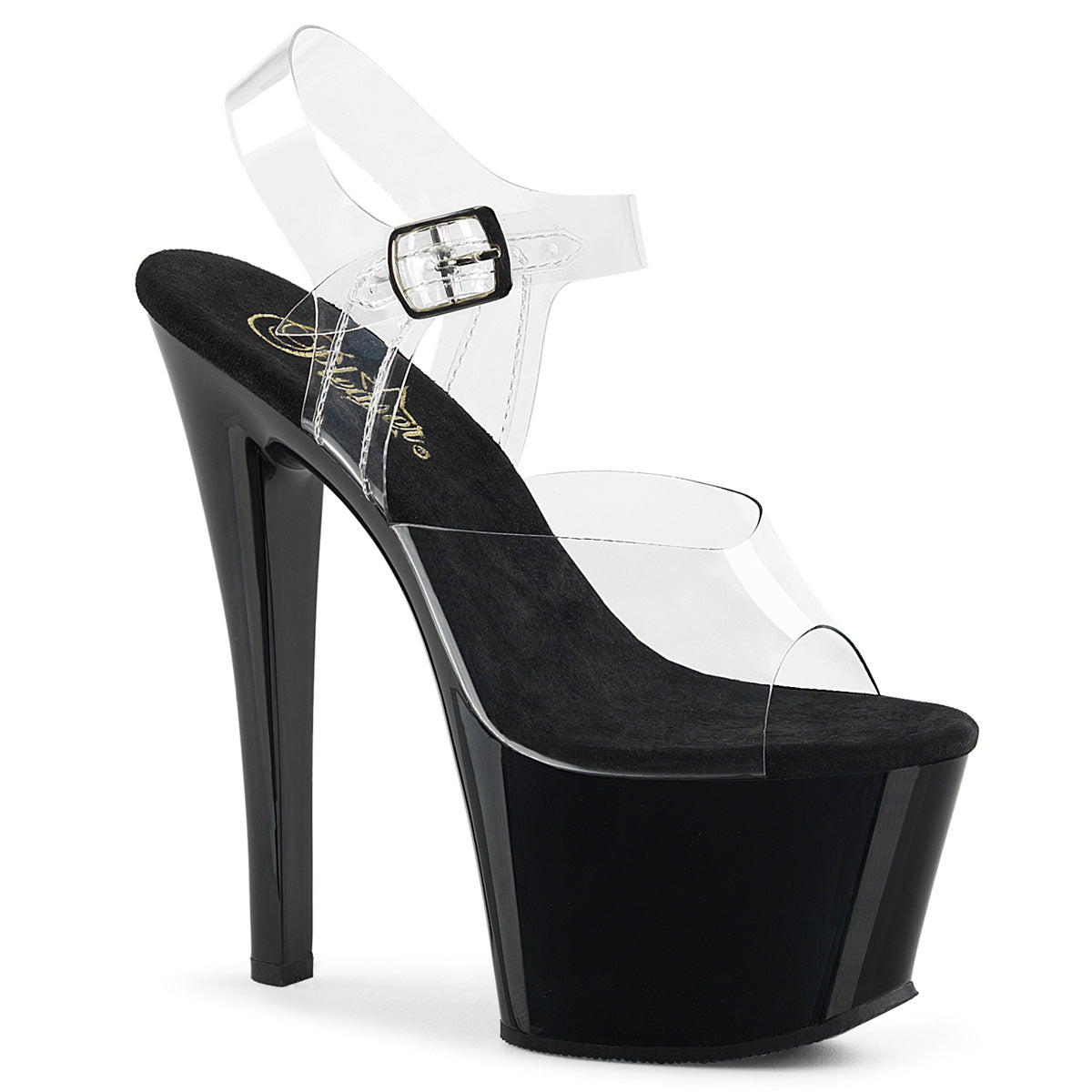 Pleaser - Sky 308 - Black - 7 inch