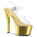 Pleaser - Sky 308 - Gold Chrome - 7 inch
