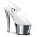 Pleaser - Sky 308 - Silver Chrome - 7 inch