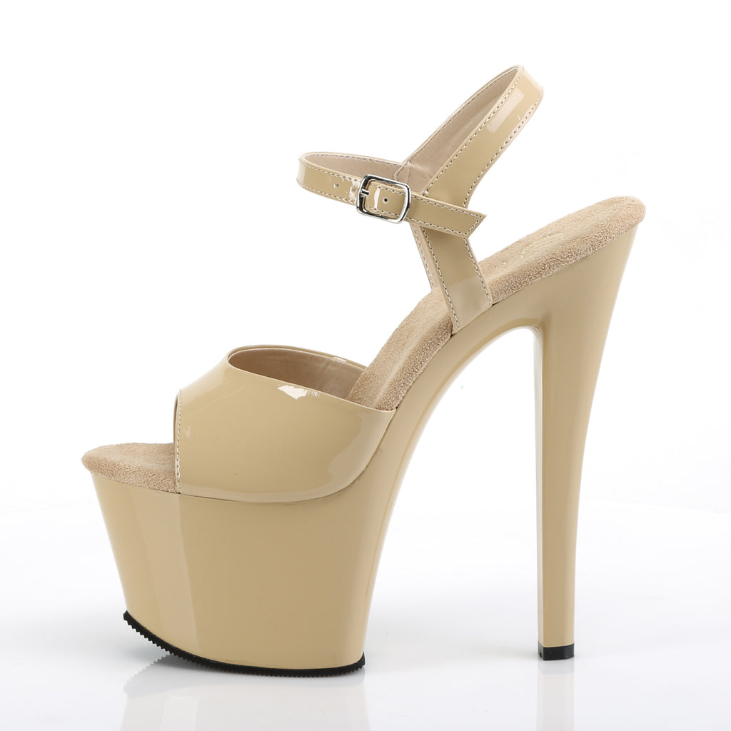 Pleaser - Sky 309 - Cream - 7 inch
