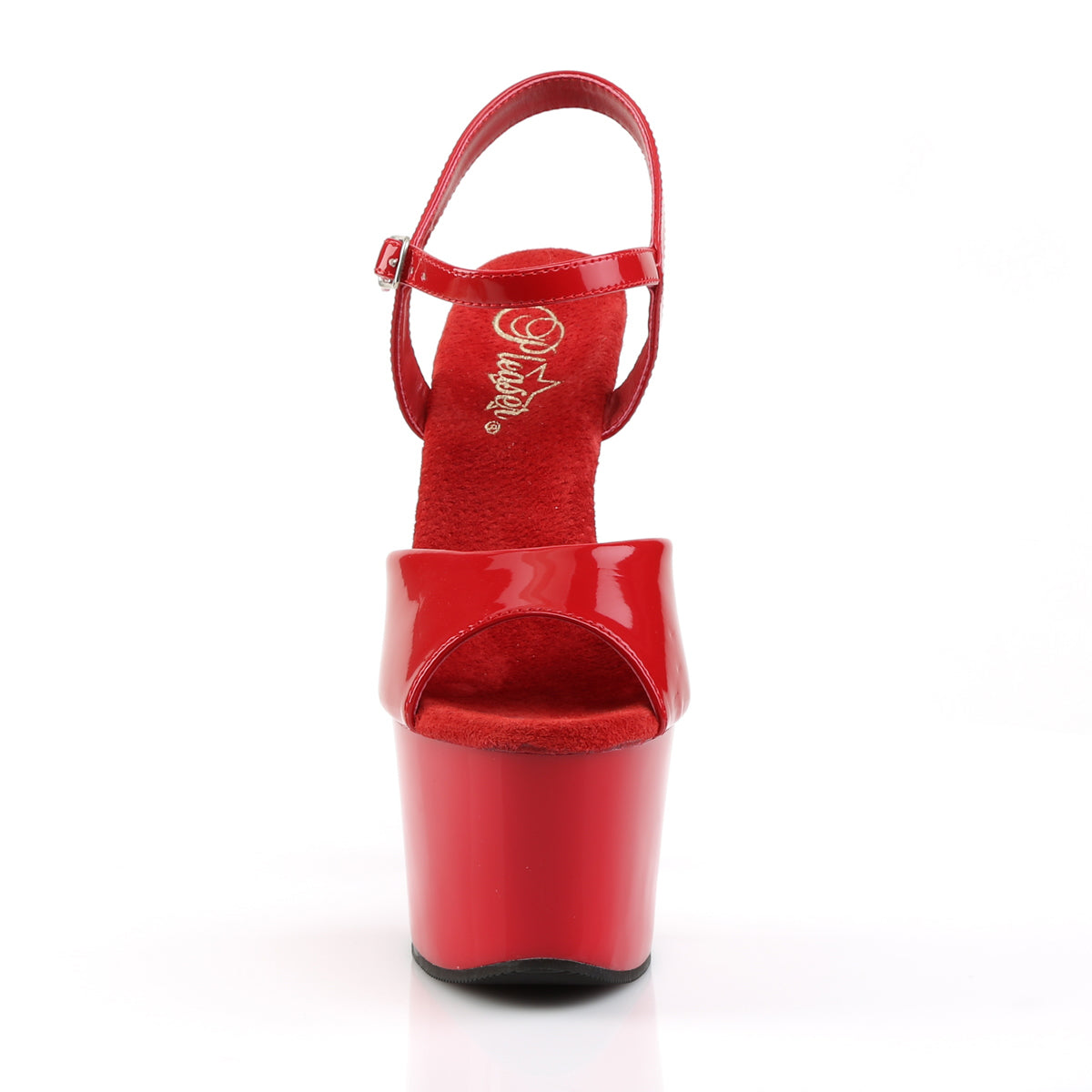Pleaser - Sky 309 - Red - 7 inch