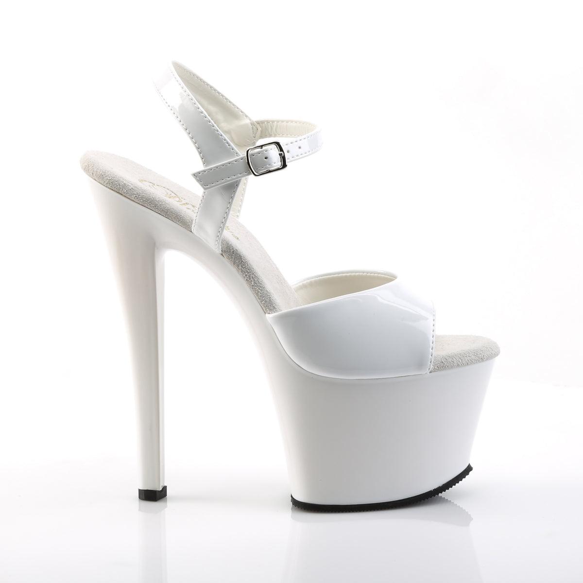 Pleaser - Sky 309 - White - 7 inch