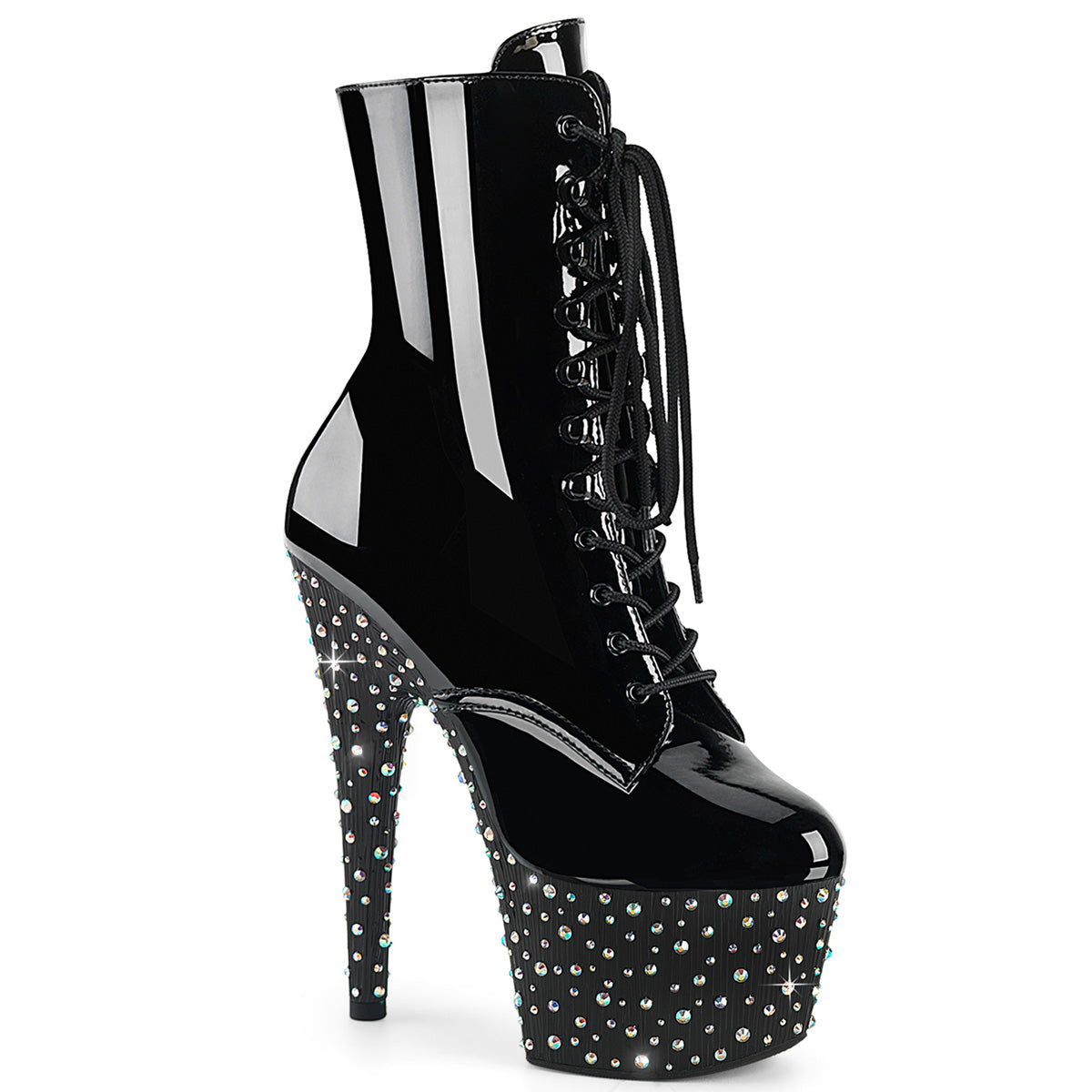 Pleaser - Stardance 1020 - Black - 7 inch