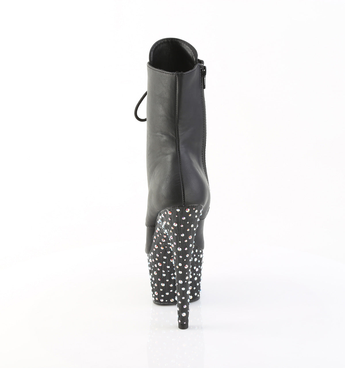Pleaser - Stardance 1020 - Black Faux Leather - 7 inch