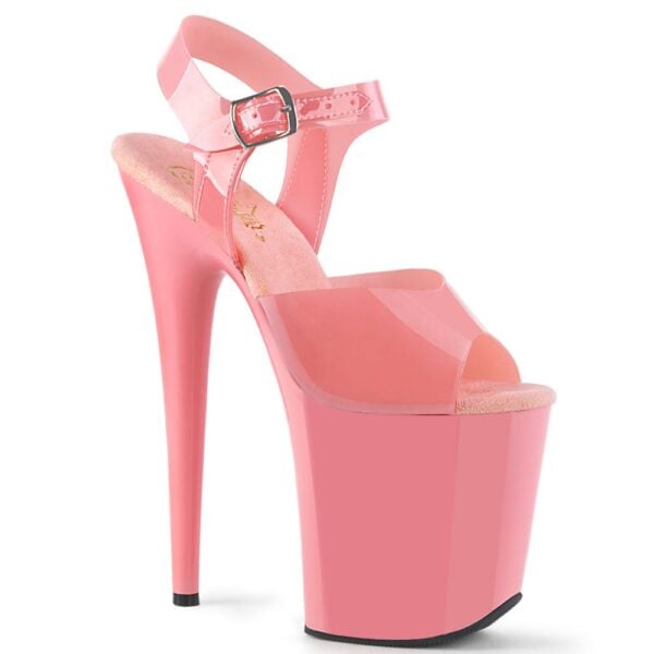 Pleaser - Flamingo 808N - Jelly Like Baby Pink - 8inch