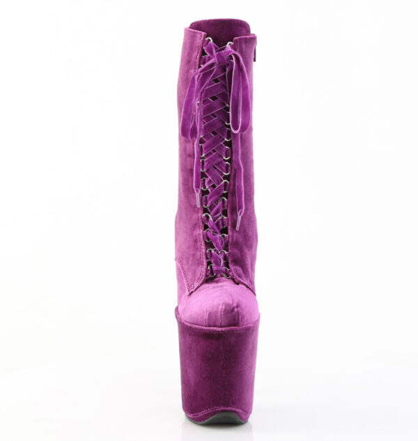 Pleaser – Flamingo 1045 – Purple Velvet – 8inch – Image 3
