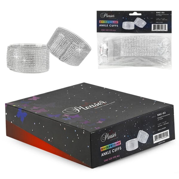 Pleaser - Rhinestone Ankle Cuffs