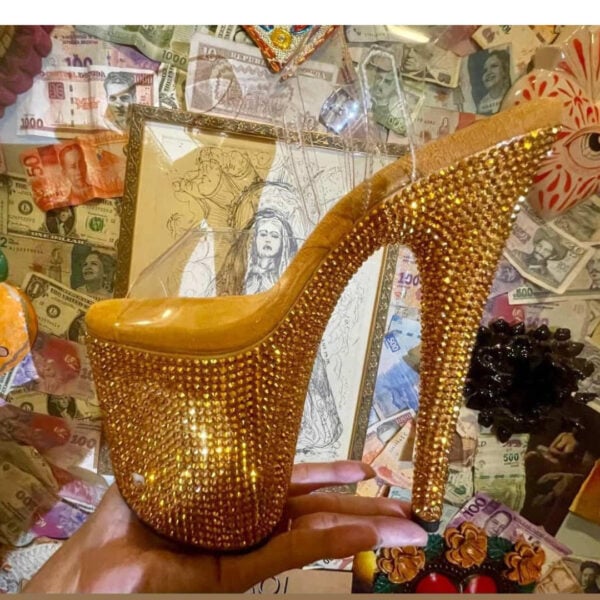 [PRECOMMANDE] Jewel Heels - Idol Gold Stardust