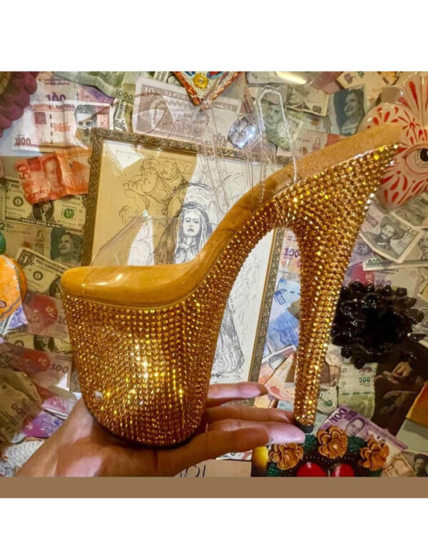 [PRECOMMANDE] Jewel Heels - Idol Gold Stardust
