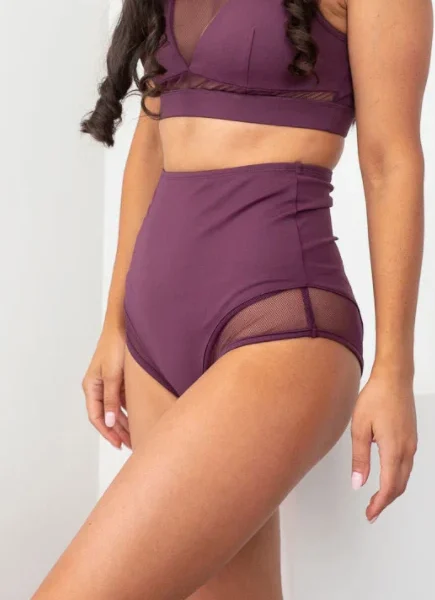 Lunalae - Midnight High Waist Bottoms Recycled - Prune